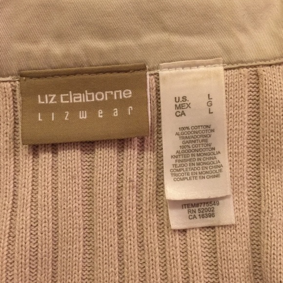 NWOT 💗Liz Claiborne knit sweater top - Picture 7 of 13